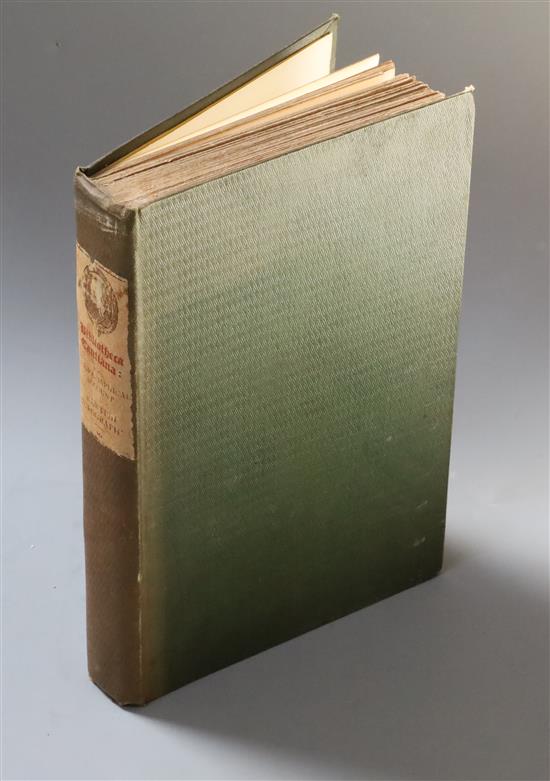 Smith, John Russell - Bibliotheca Cantiana: A Bibliographical Account of .... the County of Kent, 8vo,